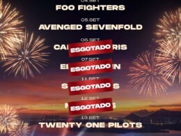 Anúncio de ingressos esgotados para o dia 7 de setembro, dia em que Elton John é headliner no Palco Mundo do Rock in Rio. Créditos: Reprodução/@rockinrio