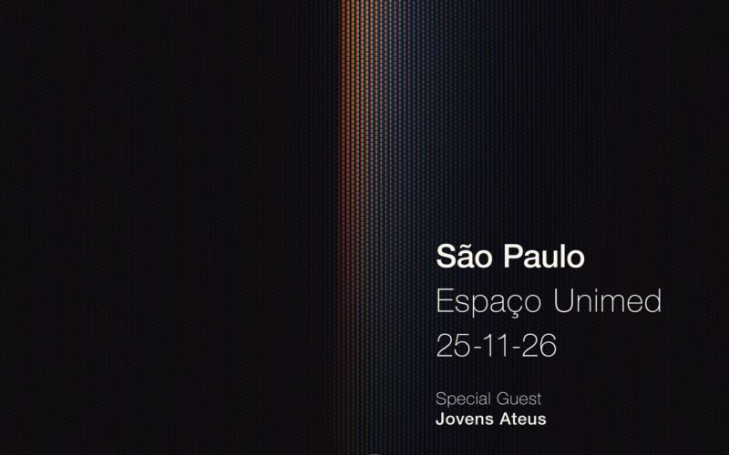 Anúncio do show de New Order no Brasil. Créditos: Balaclava Records