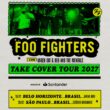 Anúncio de shows do Foo Fighters no Brasil em fevereiro de 2027. Créditos: Live Nation