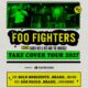 Anúncio de shows do Foo Fighters no Brasil em fevereiro de 2027. Créditos: Live Nation