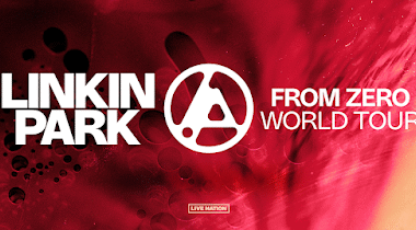 Flyer da From Zero World Tour, turnê do Linkin Park. Imagem: Reprodução